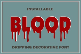 Blood Drip Font for Bold Design Projects