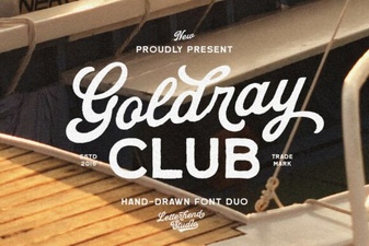Goldray Club Font Design and Usage Ideas