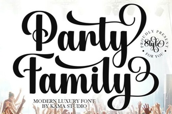 Party Family Font Design Trends and Creative Uses